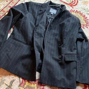 The Limited Black Striped Blazer